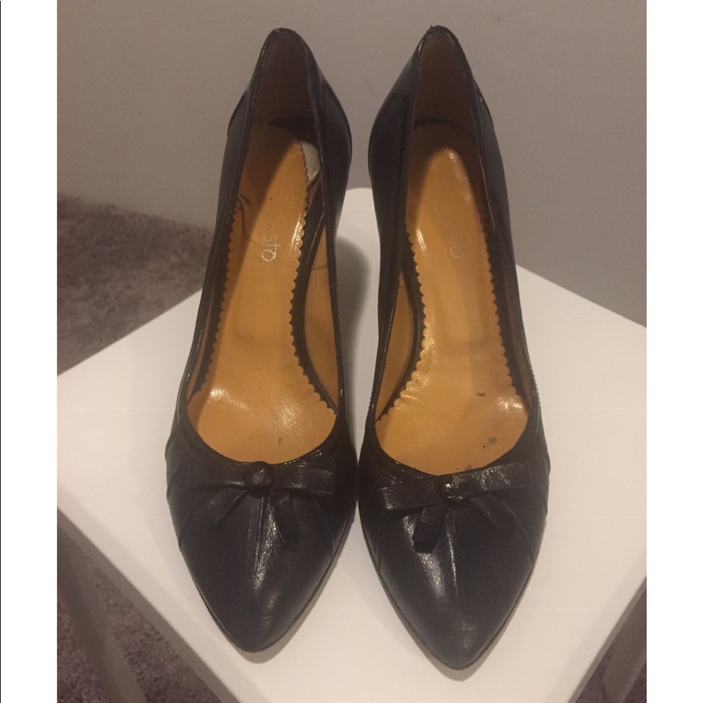 Vero Cuoio Augusto Black Leather Shoes Italy 🇮🇹